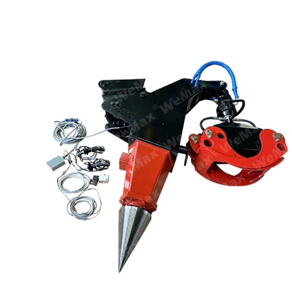 Cone Log Splitter With Grapple JPG